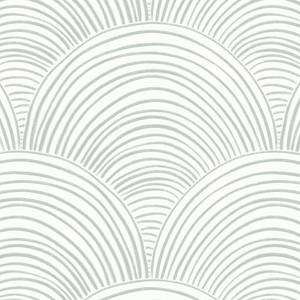Scallops Pattern White Aesthetic Wallpaper