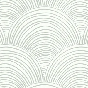 Scallops Pattern White Aesthetic Wallpaper