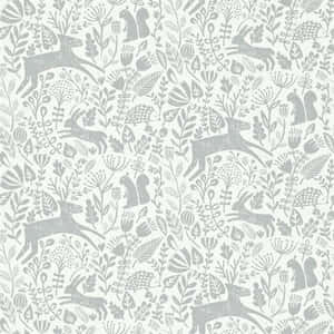 Scandinavian Forest Pattern Wallpaper
