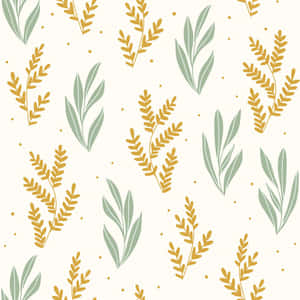 Scandinavian Style Floral Pattern Wallpaper