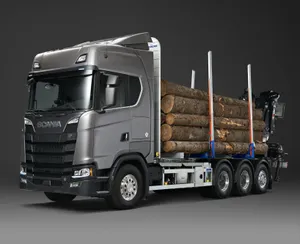 Scania Log Transport Truck Wallpaper