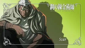 Scar In The Midst Of Battle From Fullmetal Alchemist Wallpaper