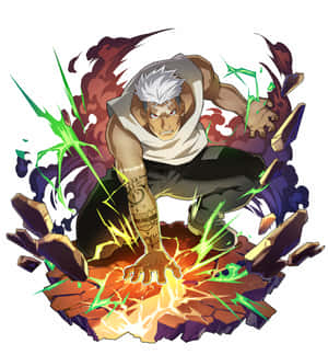 Scar Unleashing His Destructive Alchemy In Fullmetal Alchemist Wallpaper