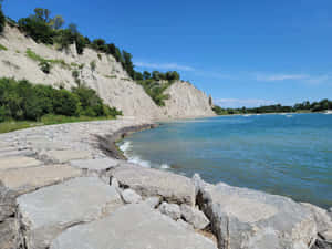 Scarborough Bluffs Lakeshore View Wallpaper