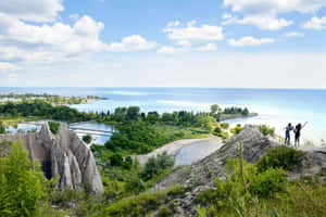 Scarborough Bluffs Overlook Lake Ontario Wallpaper