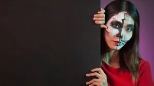 Scare Friends And Family This Halloween With A Terrifying Horror Costume Wallpaper