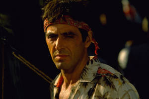 Scarface Tony In Bandana Scarf Wallpaper