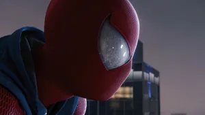 Scarlet Spider Closeup Nighttime Wallpaper