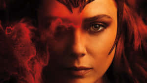 Scarlet Witch Intense Gaze Wallpaper