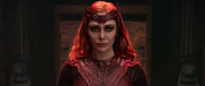 Scarlet Witch Intense Gaze Wallpaper