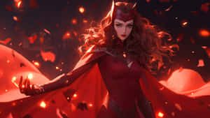 Scarlet Witch Magic Aura Wallpaper