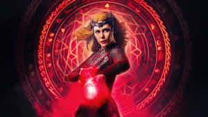 Scarlet Witch Magic Circle Wallpaper