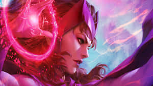 Scarlet Witch Magic Display Wallpaper