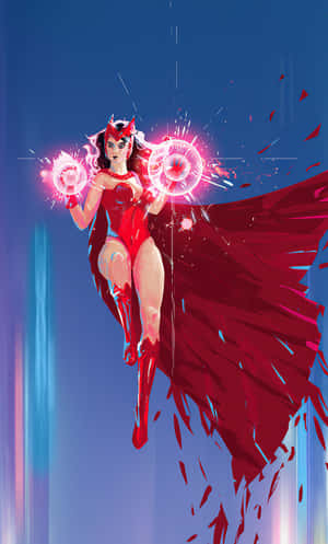 Scarlet Witch Magic Display Wallpaper