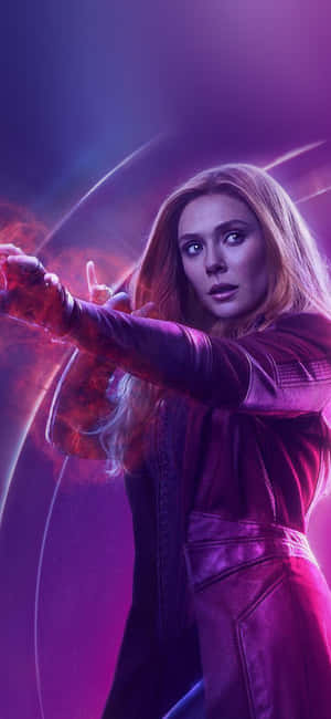 Scarlet Witch Magic Display Wallpaper