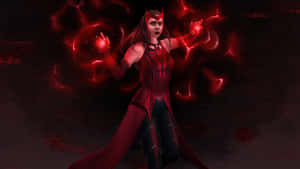 Scarlet Witch Magic Display Wallpaper