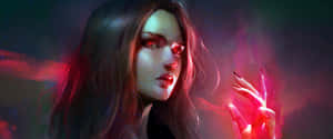 Scarlet Witch Mystical Power Artwork Wallpaper