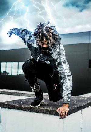 Scarlxrd Landing Pose Wallpaper