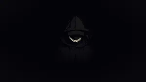 Scary Anime Character With Sinister Smile Wallpaper