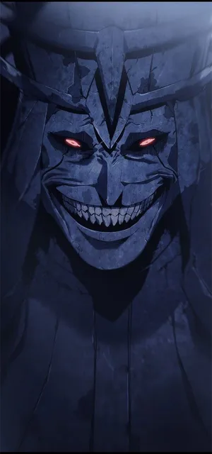 Scary Anime Statue Of God Wallpaper