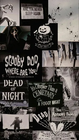 Scary Collage Aesthetic Wallpaper