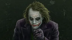 Scary Dangerous Joker Digital Drawing Wallpaper