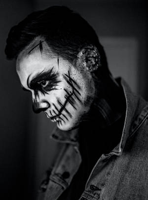 Scary Face Halloween Costume Face Wallpaper