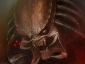 Scary Face Monster Teeth Predator Wallpaper