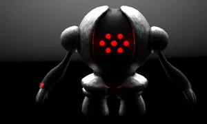 Scary Registeel Black Background Wallpaper