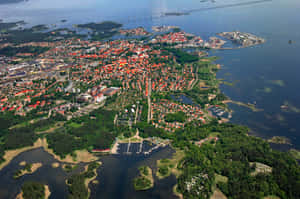 Scenic And Historical Landmarks Of Kalmar, Sweden Wallpaper