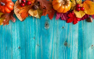 Scenic Fall Harvest Display Wallpaper