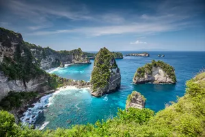 Scenic Sunset Over Bali Island Wallpaper