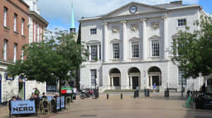 Scenic Sunset Over The Riverside Of Chelmsford, United Kingdom Wallpaper