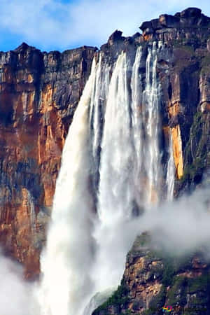 Scenic View Of Angel Falls Wallpaper