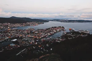 Scenic View Of Bergen Norway Wallpaper