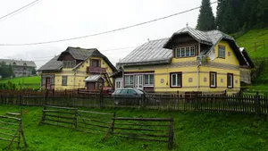 Scenic View Of Ciocanesti Village, Romania Wallpaper