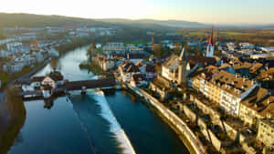 Scenic View Of Olten City, Switzerland Wallpaper
