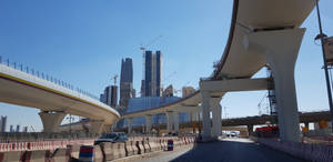 Scenic View Of The Skyway Bridge In Riyadh Wallpaper