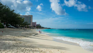 Scenic View Of The Stunning Bahamas Island Wallpaper
