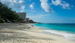 Scenic View Of The Stunning Bahamas Island Wallpaper