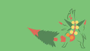 Sceptile Pokemon Abstract Art Wallpaper