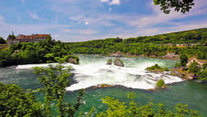 Schaffhausen Rheinfall Panorama Wallpaper