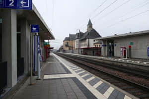 Schifflange Train Station Luxembourg Wallpaper