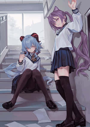 School Genshin Matching Pfp Wallpaper