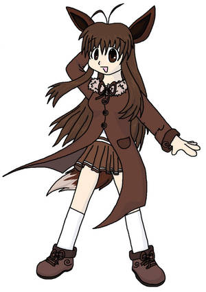 School Girl Eevee Evolutions Human Wallpaper