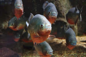 Schoolof Piranhas Swimming.jpg Wallpaper