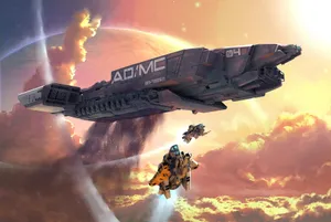 Sci-fi Spaceship Wallpaper