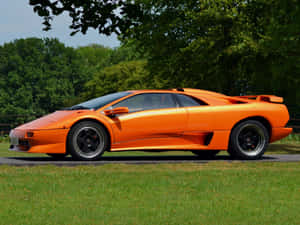 Scintillating Lamborghini Diablo In Its Prime Wallpaper