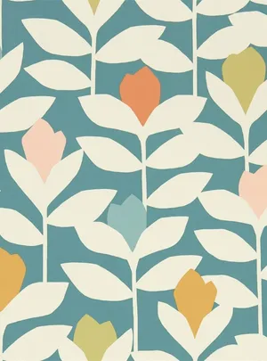 Scion Style Floral Pattern Wallpaper Wallpaper