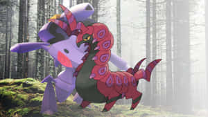 Scolipede And Genesect Desktop Wallpaper